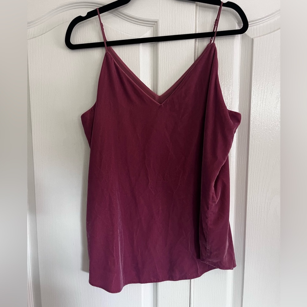 Express Pink Velvet Tank